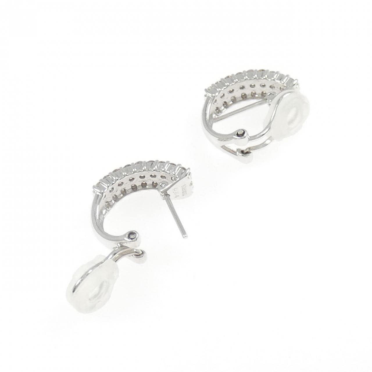 K18WG ダイヤモンド ピアス/イヤリング 1.08CT