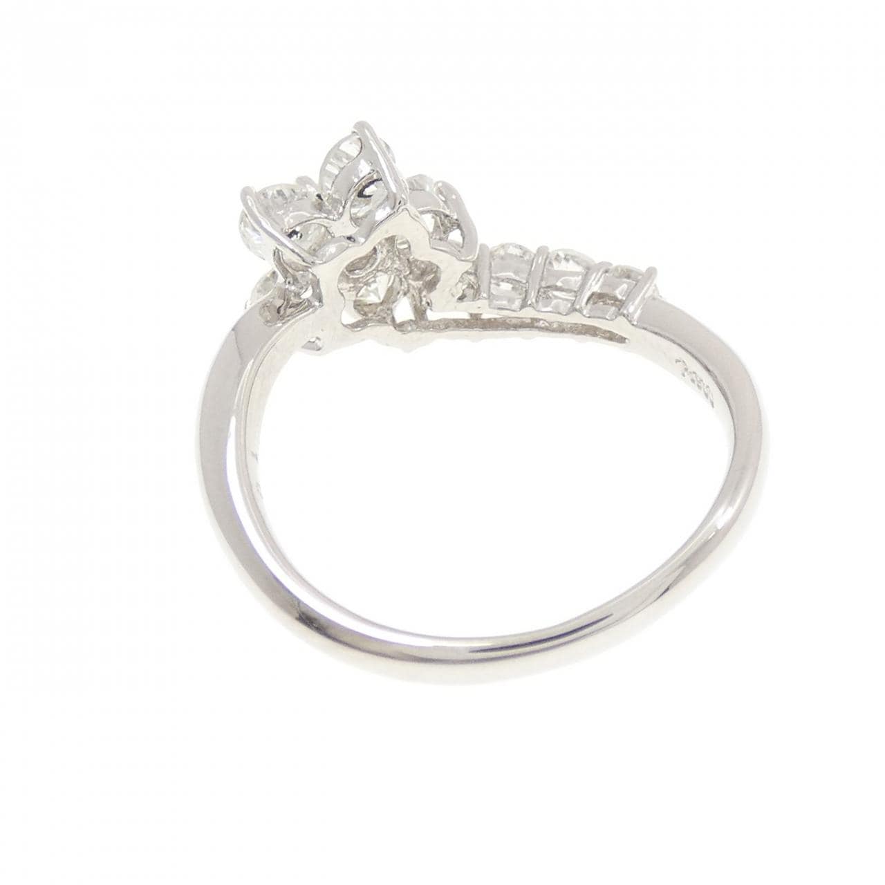 PT900 フラワー ダイヤモンド リング 1.0CT