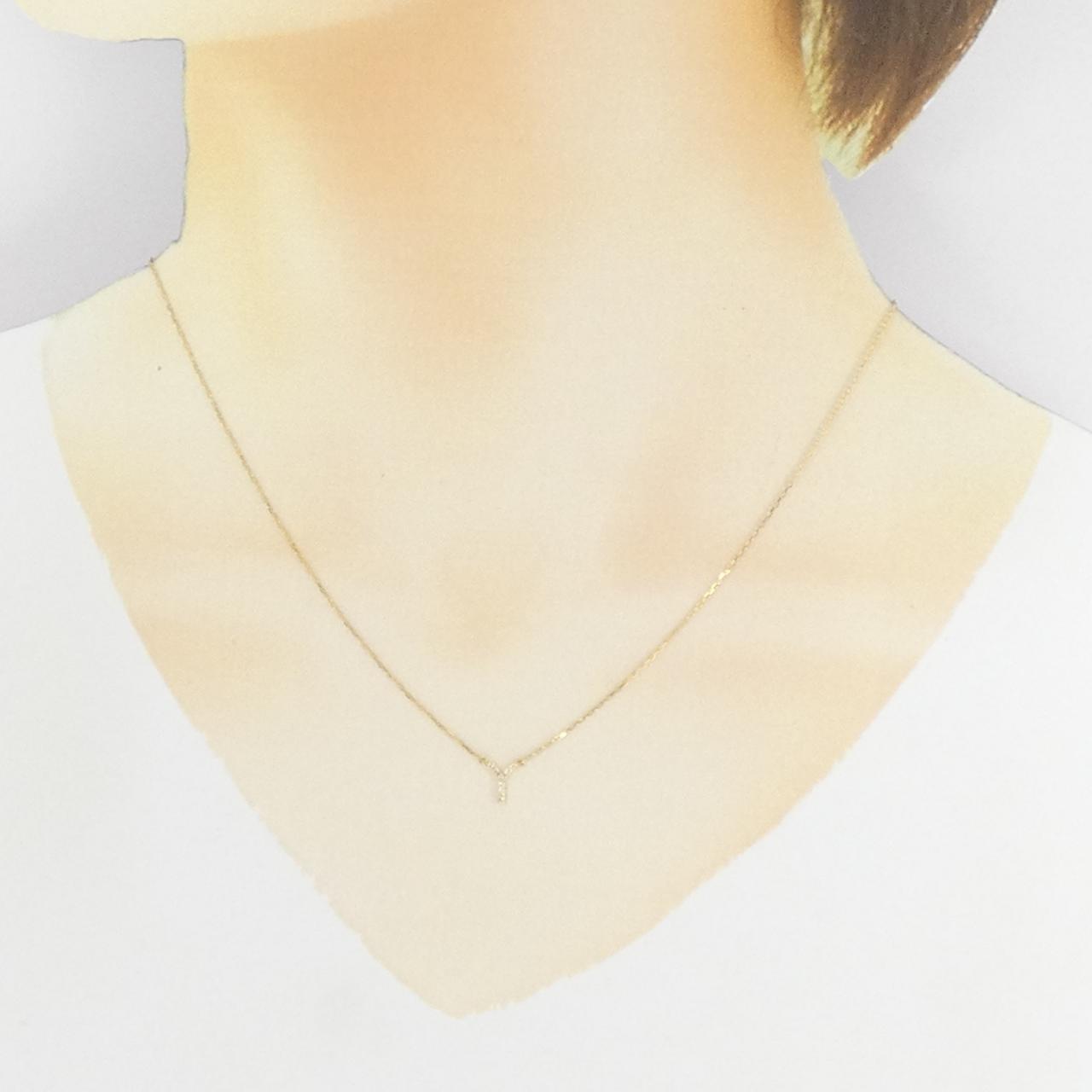 AHKAH首字母项链 0.03CT