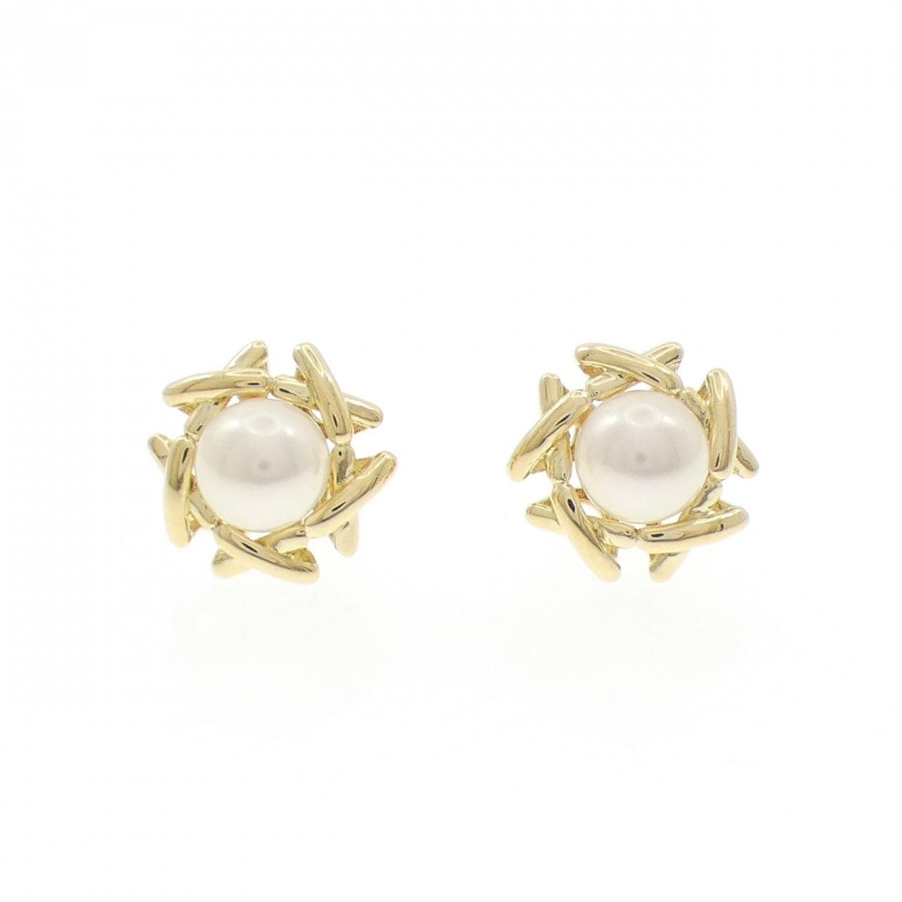 ティファニー アコヤパール ピアス 6.5mm