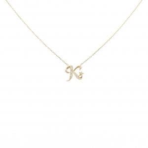 スタージュエリー イニシャル ダイヤモンド ネックレス 0.02CT