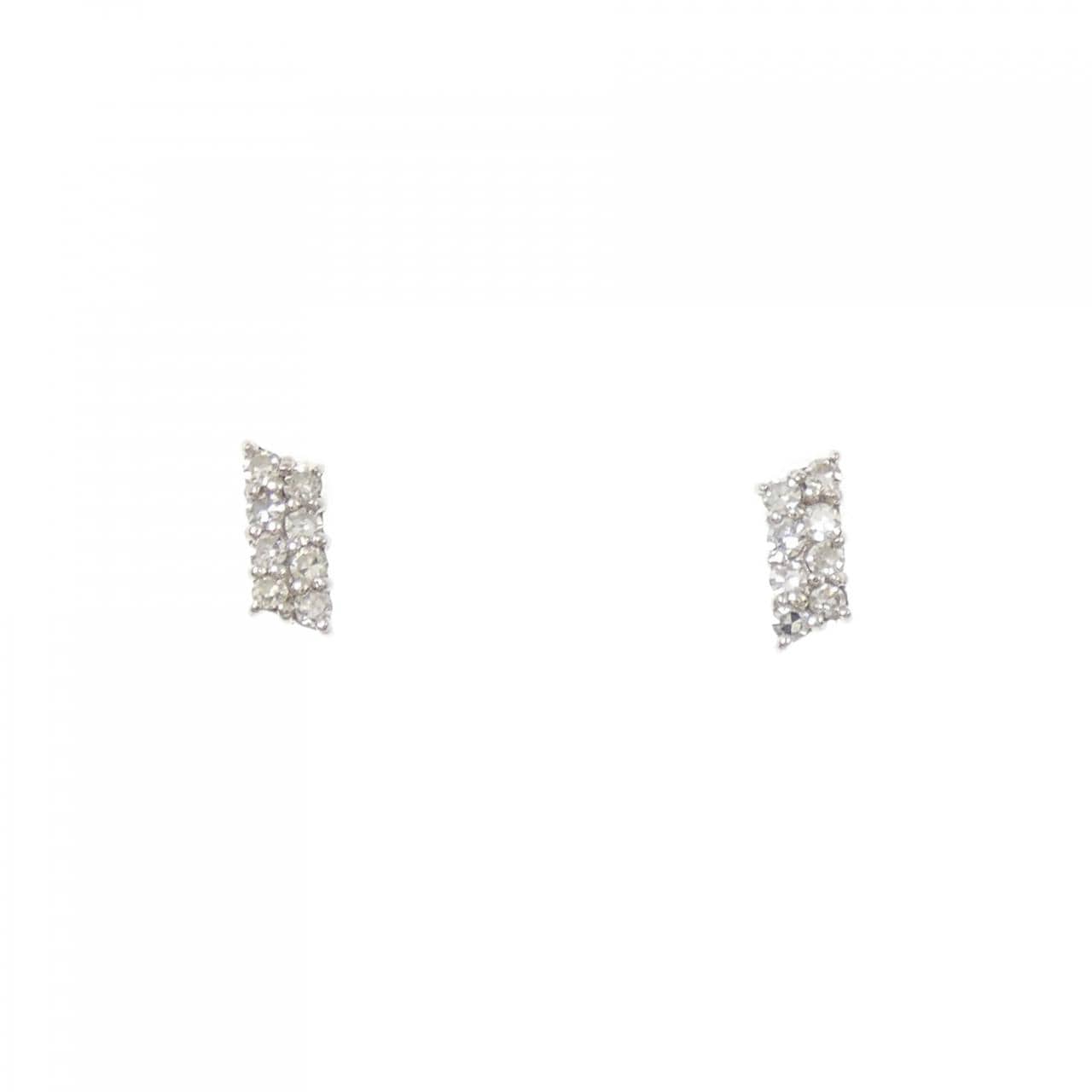 PT900 ダイヤモンド ピアス 0.08CT