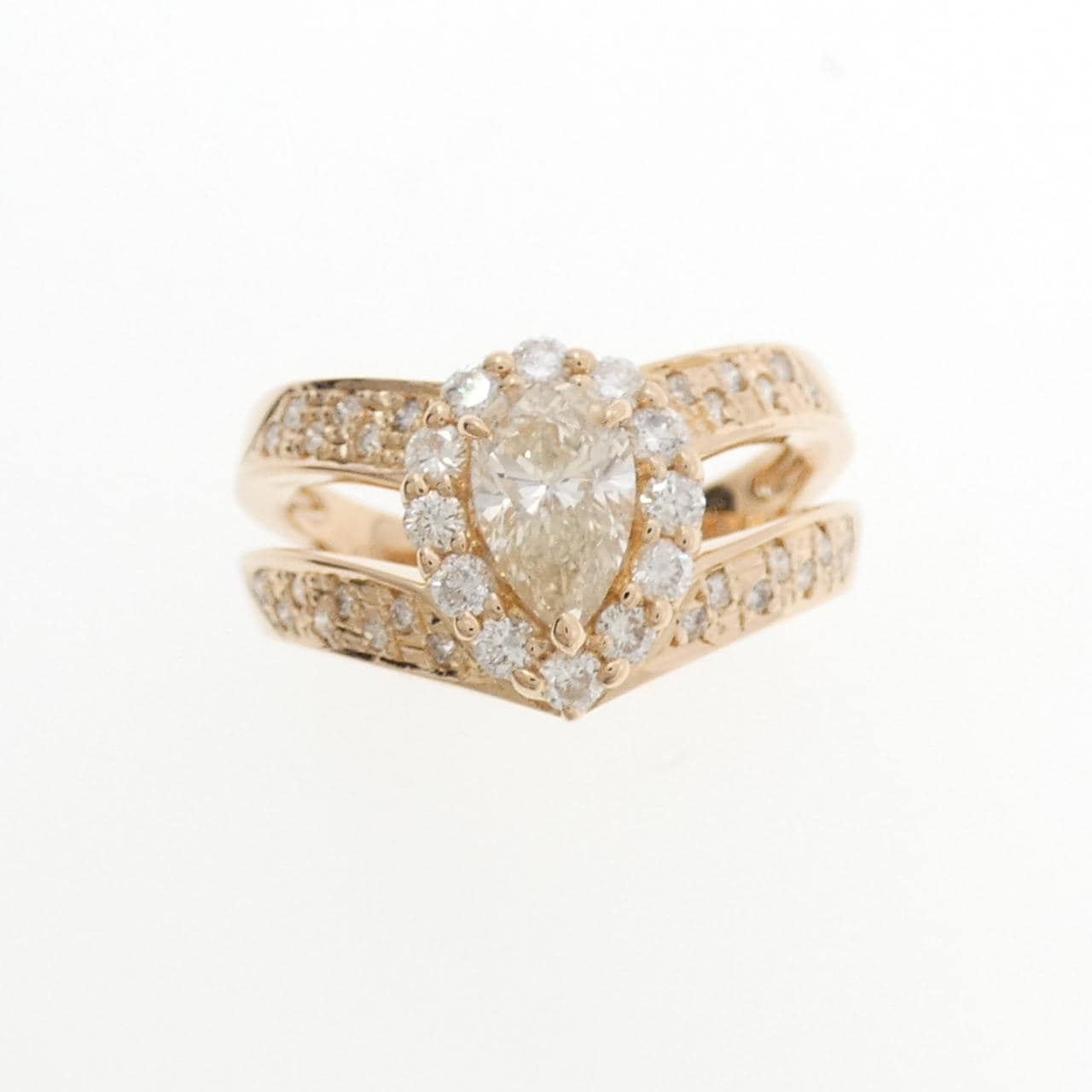 K18PG ダイヤモンド リング 0.600CT