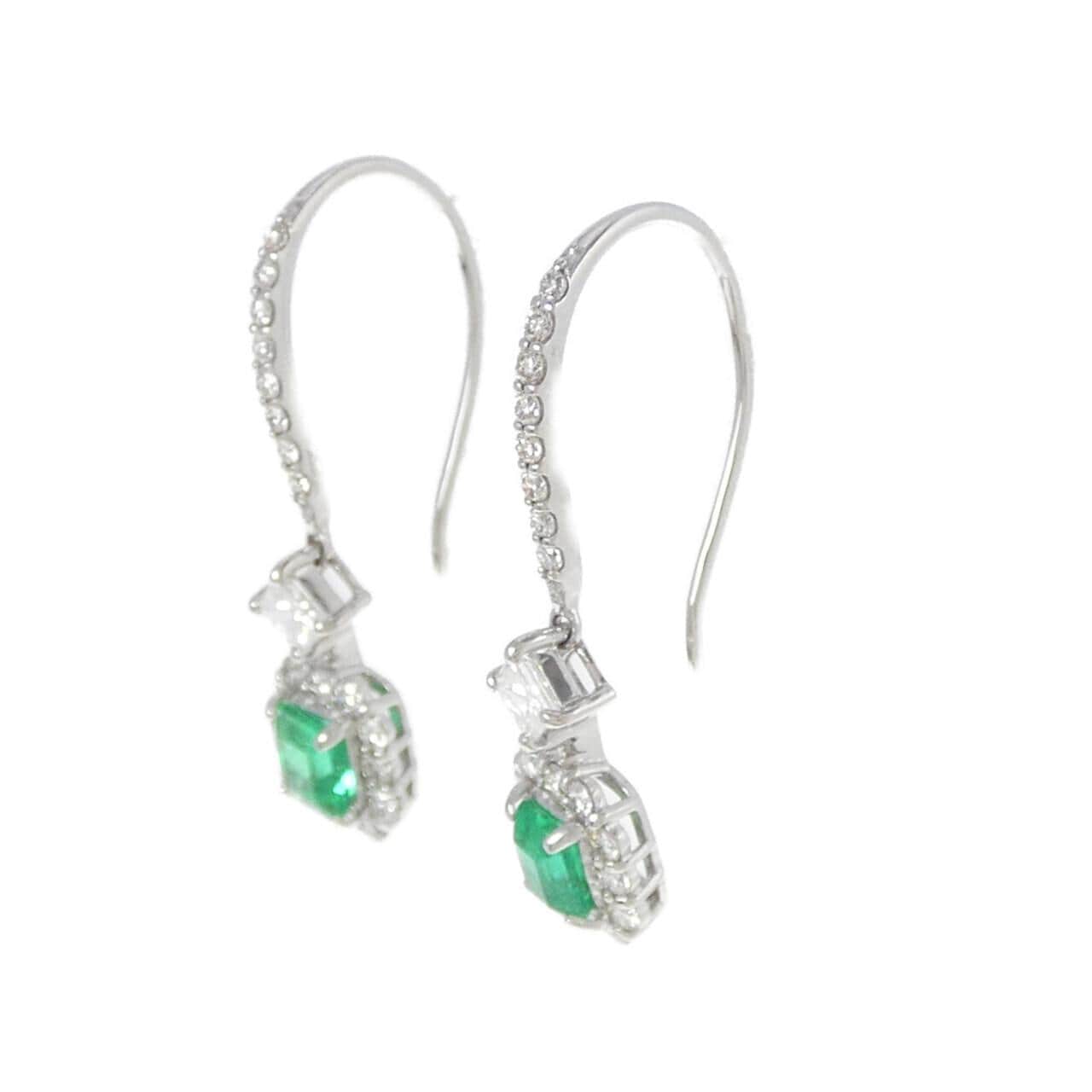 [BRAND NEW] PT Emerald Earrings 0.54CT