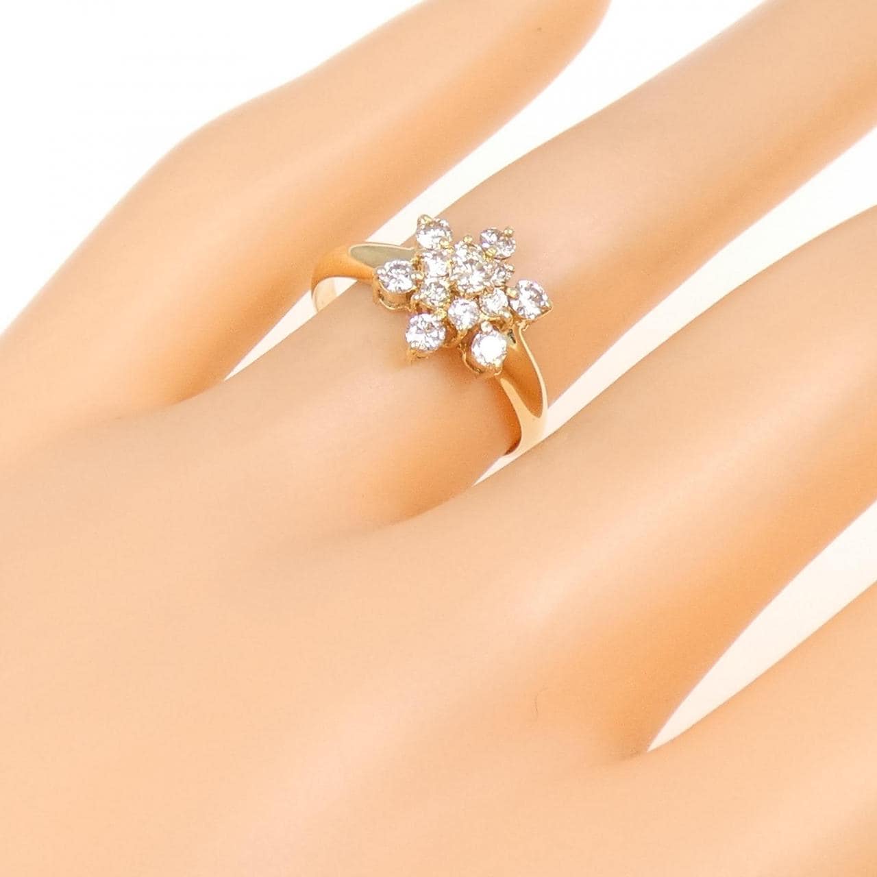 K18YG ダイヤモンド リング 0.52CT