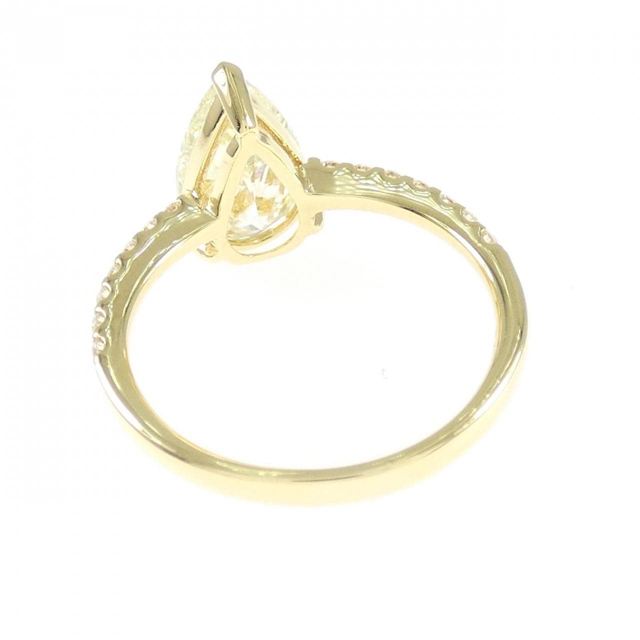 [Remake] K18YG Diamond Ring 2.030CT LY VS2 Pear Shape