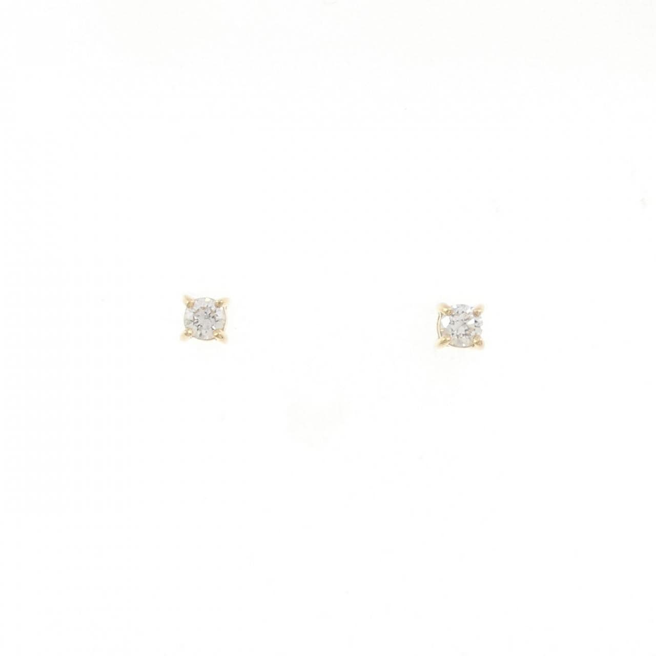 【リメイク】K18YG ダイヤモンド ピアス 0.10CT