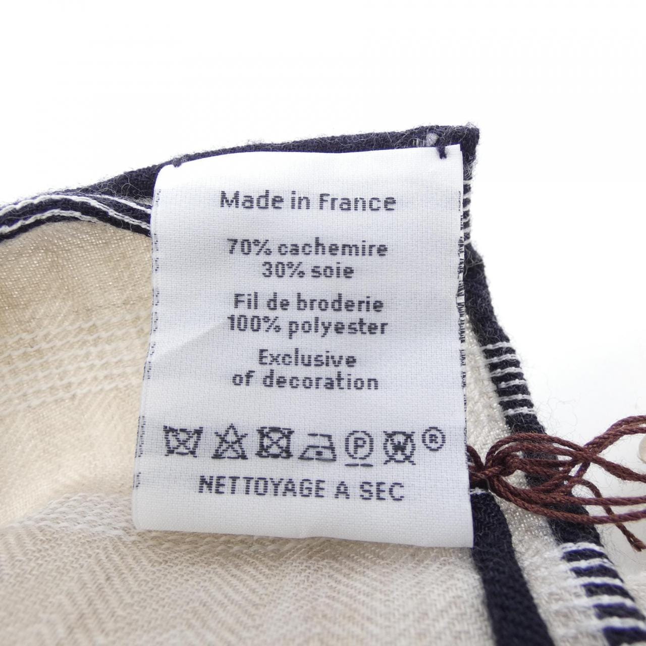 エルメス HERMES INDEX PALMARUM TRANSAT EMBROIDERED H783366S カレジェアン140 ショール