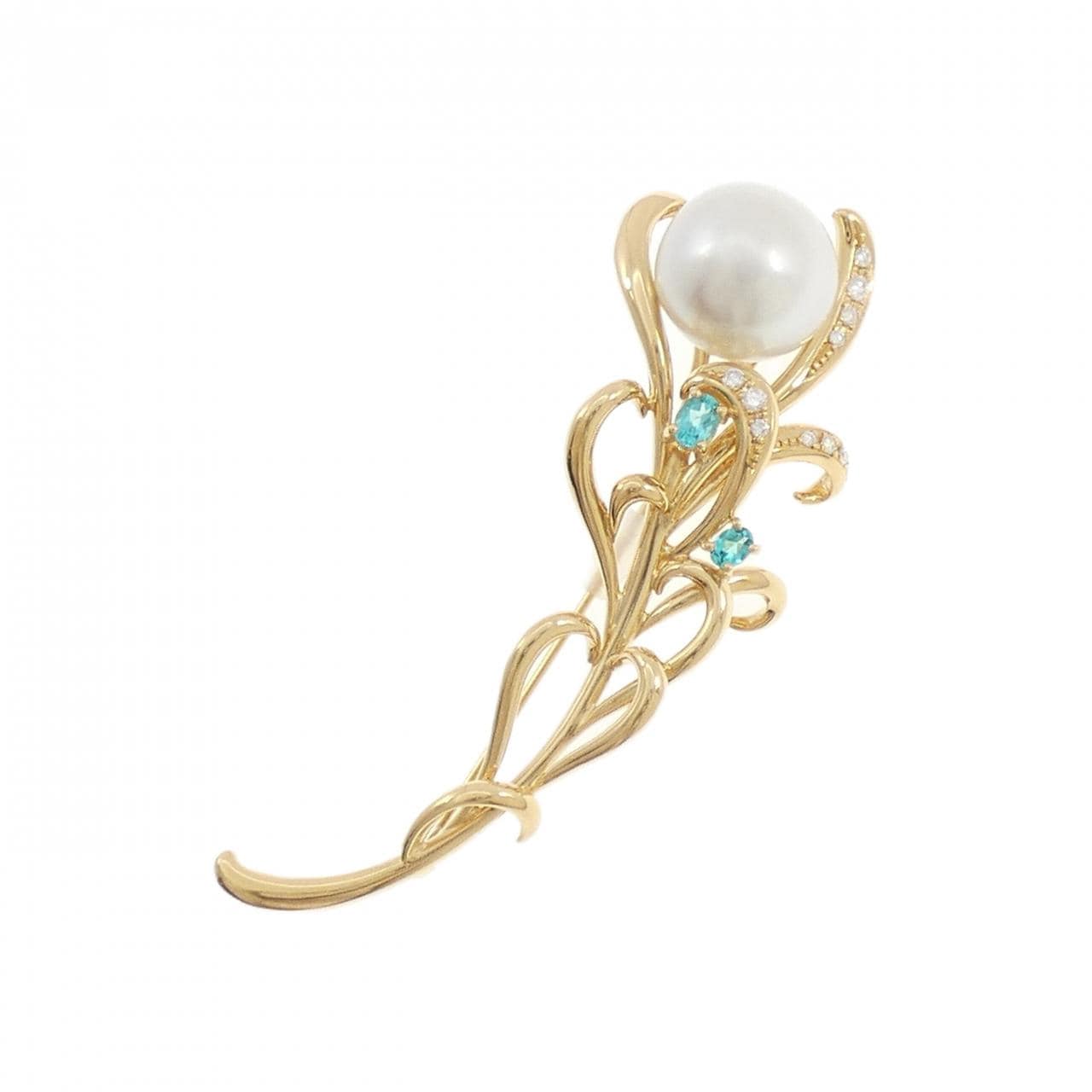 タサキ 白蝶パール ブローチ