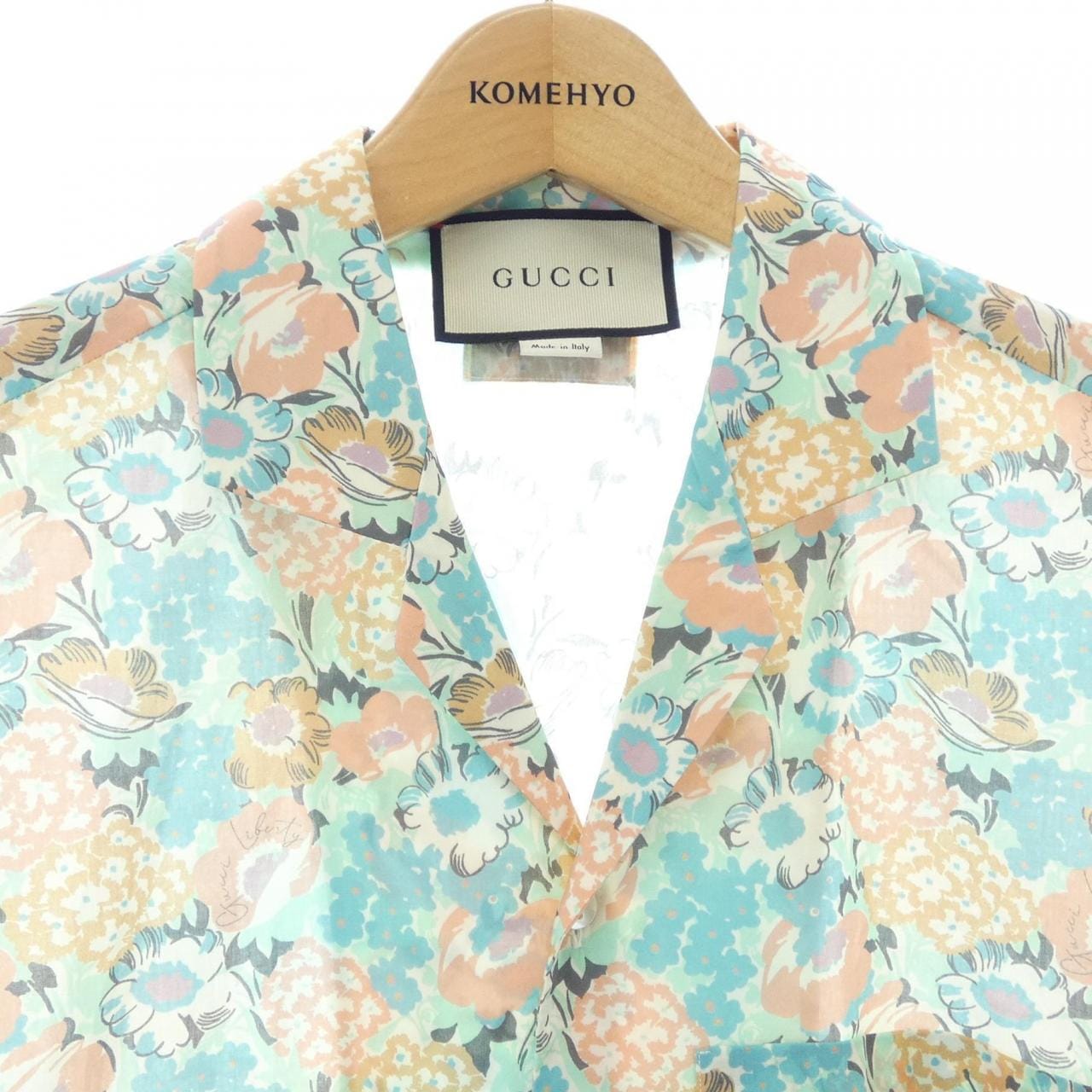 グッチ GUCCI LIBERTY LONDON 636408 ZAFKU S／Sシャツ