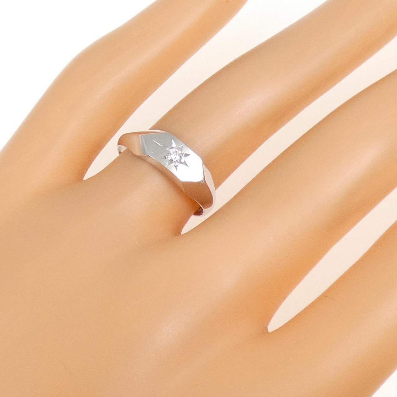 K14WG ダイヤモンド リング