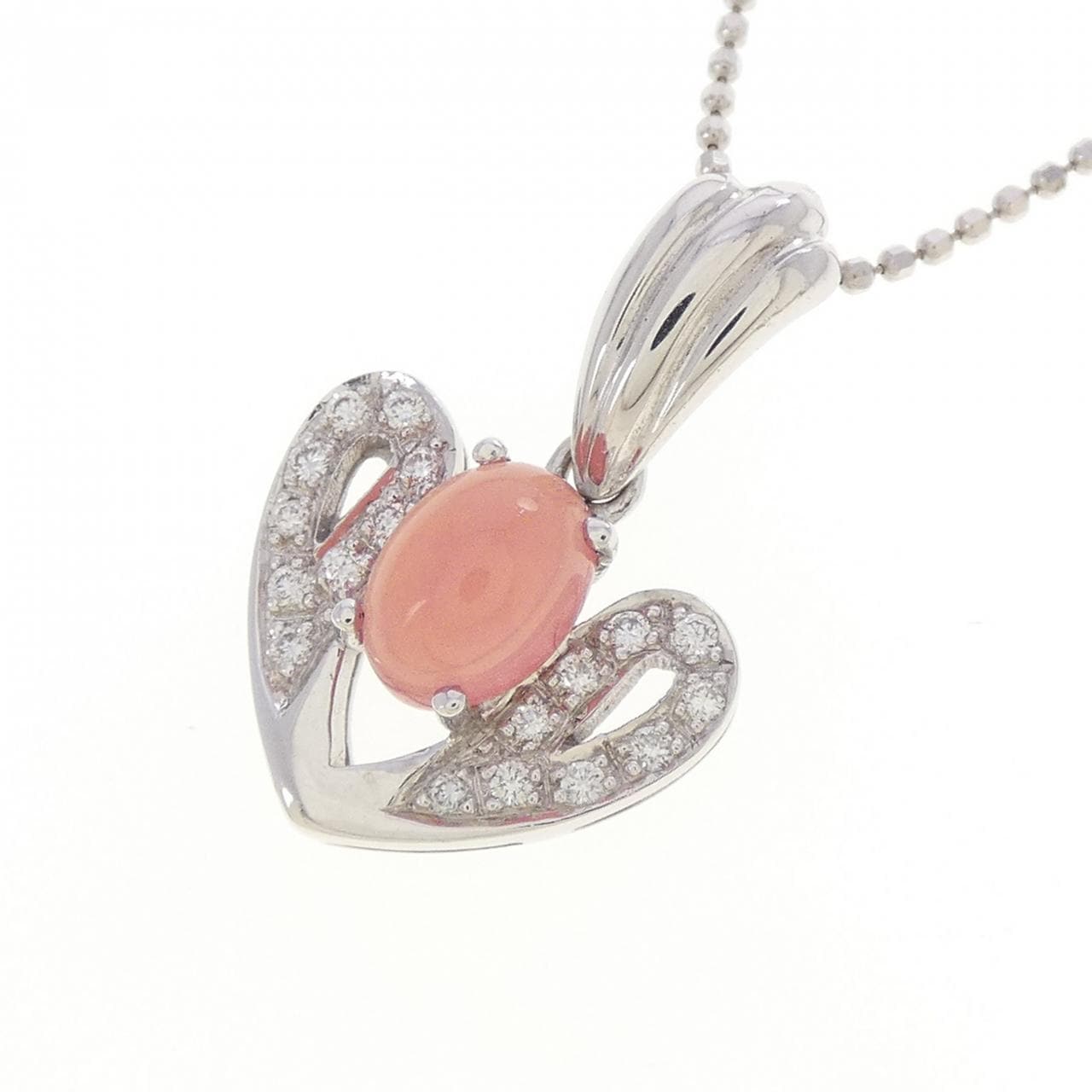 K18WG/750WG バスタマイト ネックレス 1.02CT