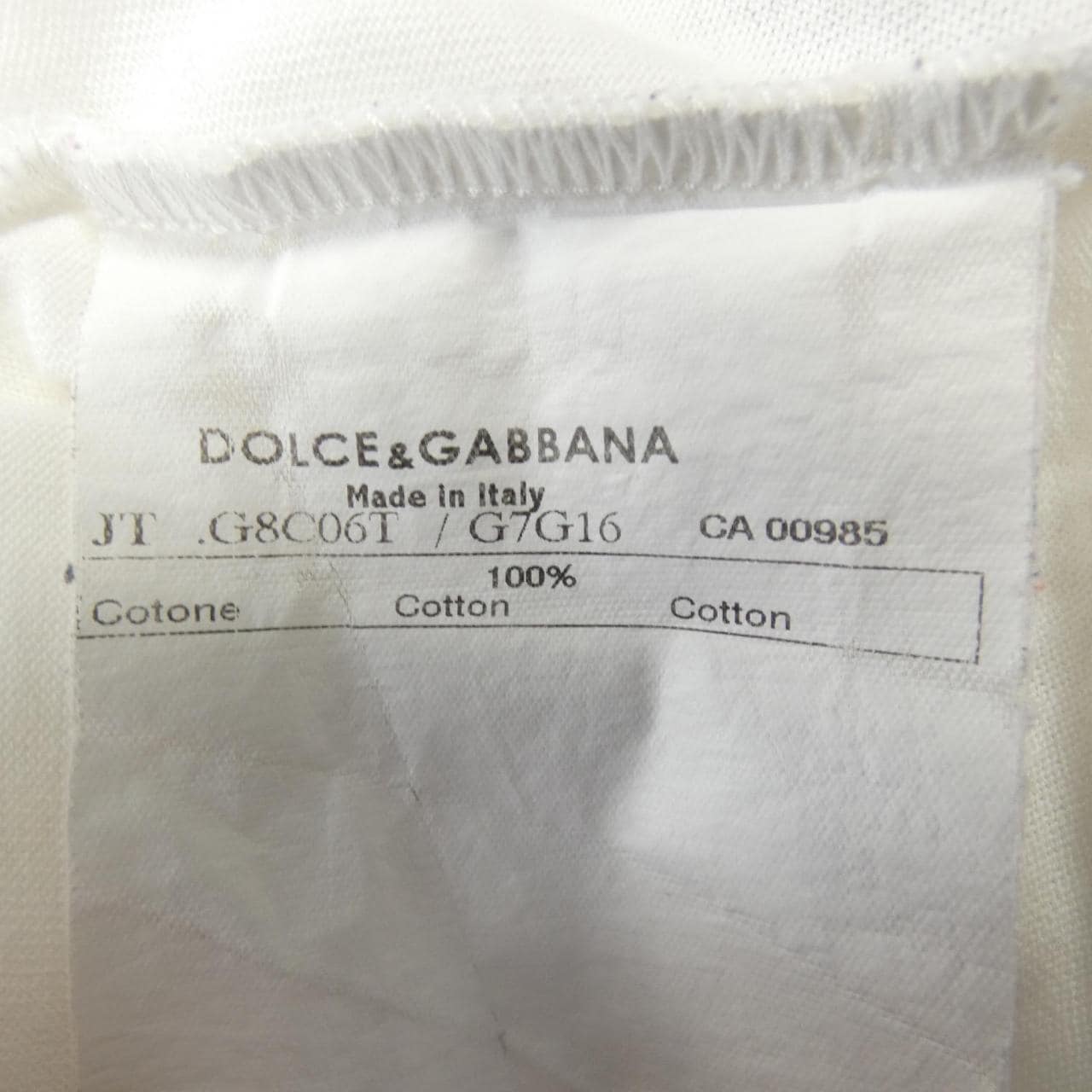ドルチェアンドガッバーナ DOLCE&GABBANA G8C06T/G7G16 Tシャツ