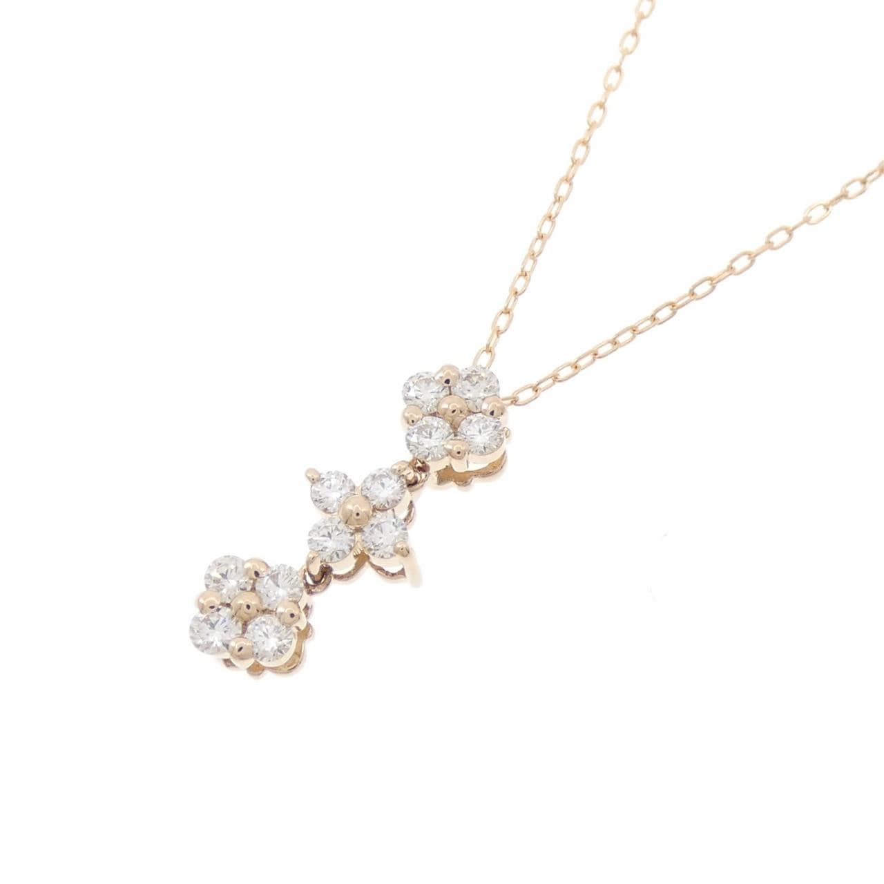 K18PG ダイヤモンド ネックレス 0.30CT
