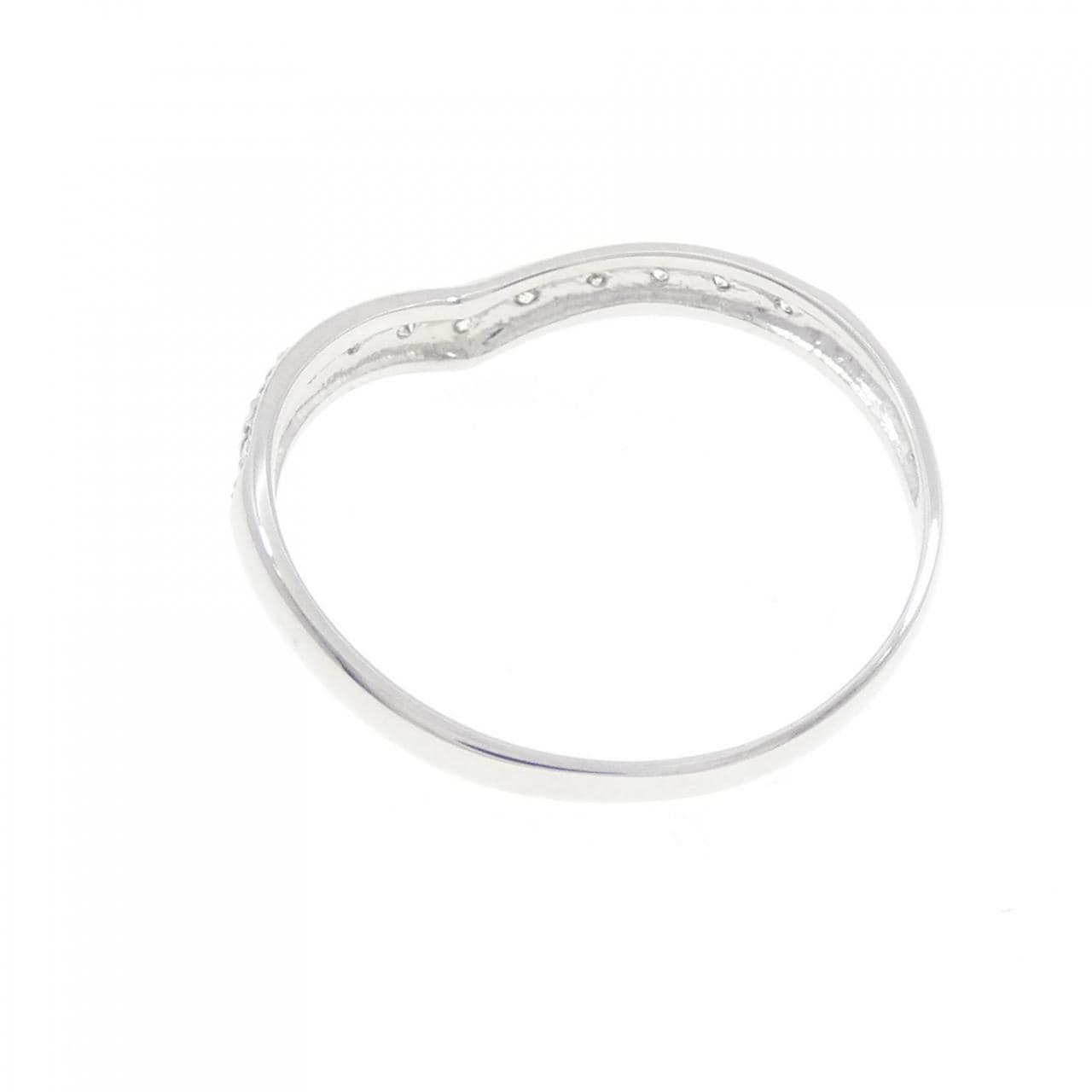 K18WG ダイヤモンド リング 0.12CT