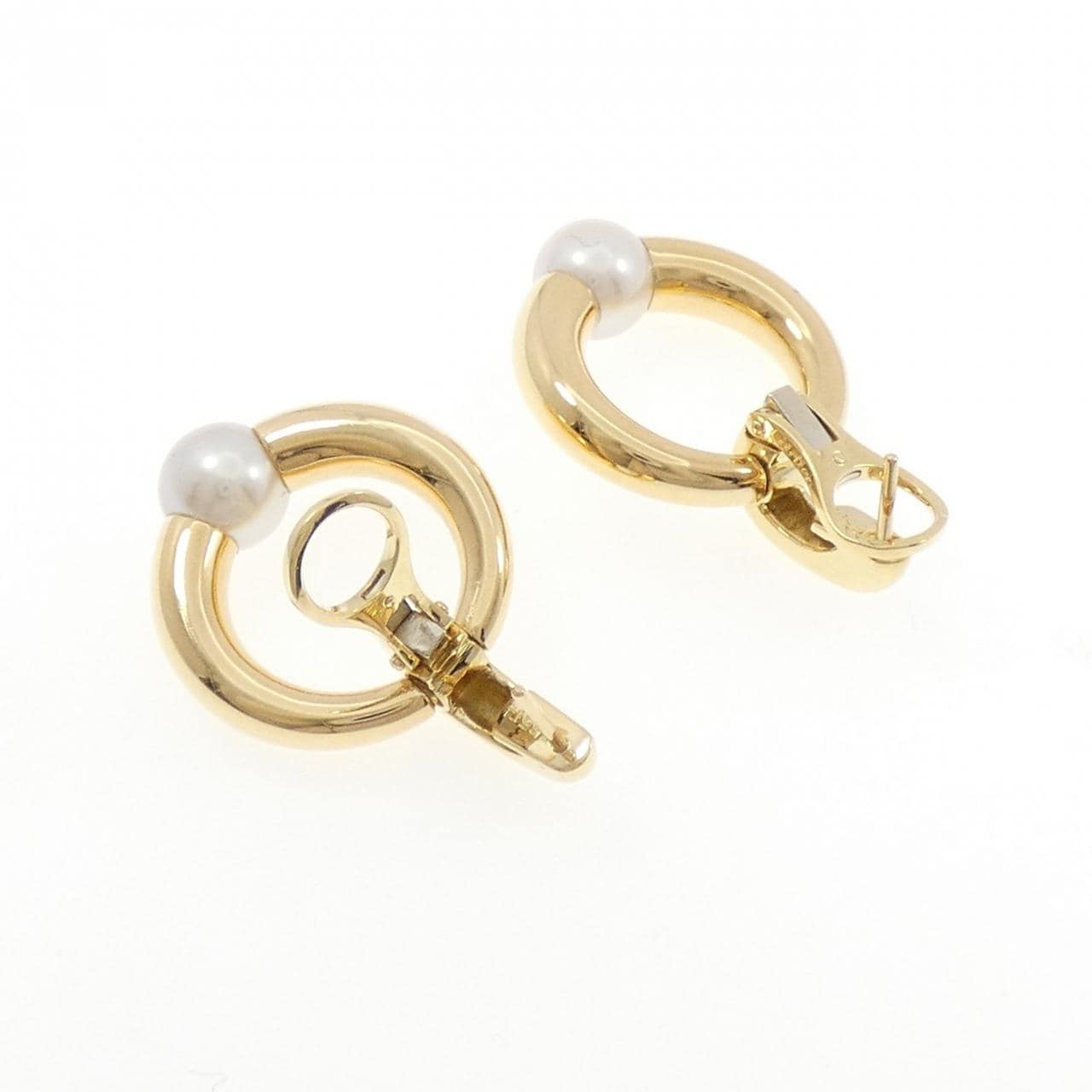 【ヴィンテージ】カルティエ ペルラ ピアス 8mm