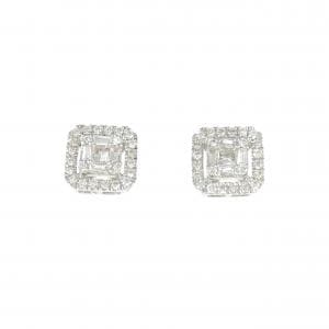 K18WG ダイヤモンド ピアス 0.40CT