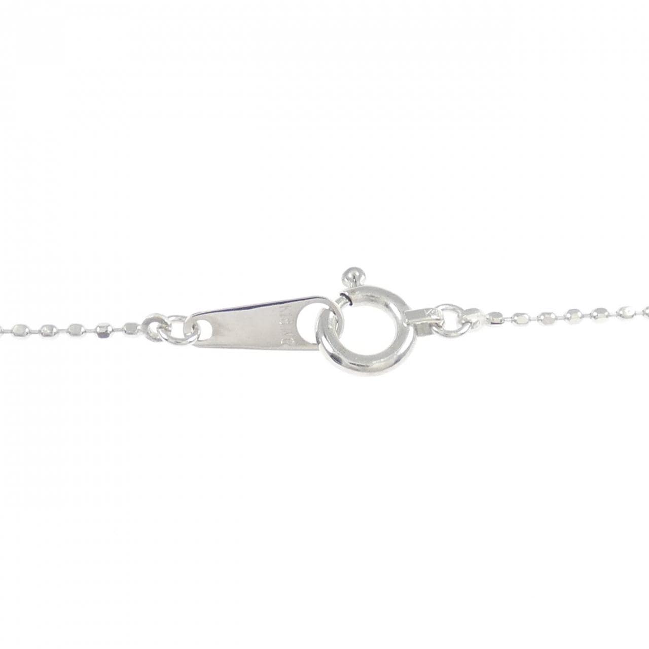 K18WG Flower Diamond Necklace 1.01CT