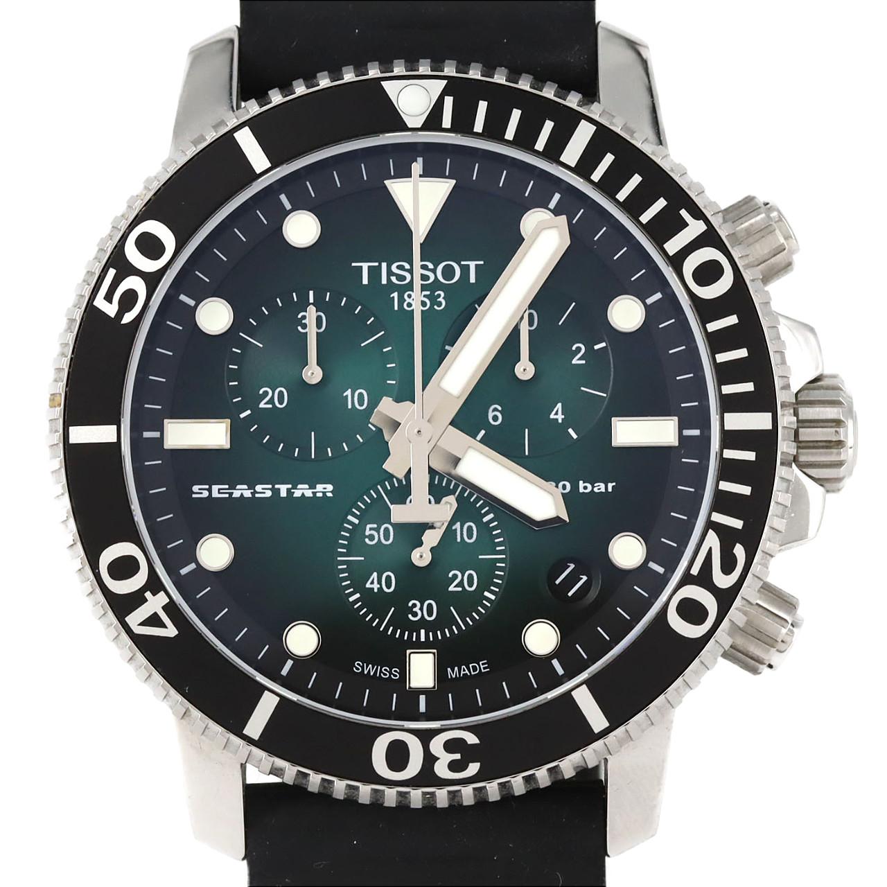 ティソ シースター1000クロノグラフ T120417A SS クォーツ