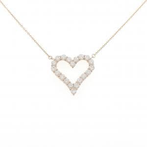 K18PG ハート ダイヤモンド ネックレス 2.00CT