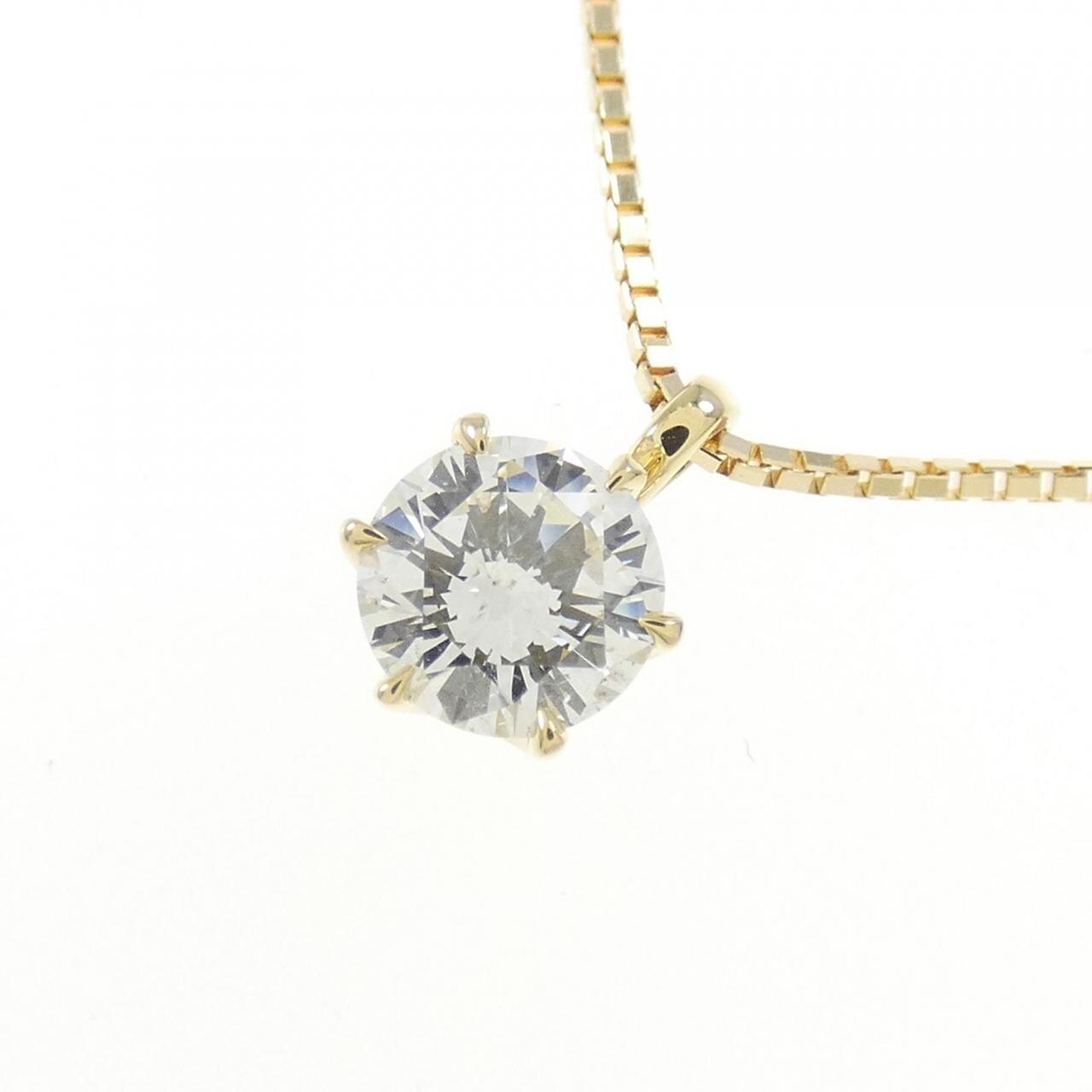 ダイヤモンド ネックレス K18WG 0.435 ct - ネックレス