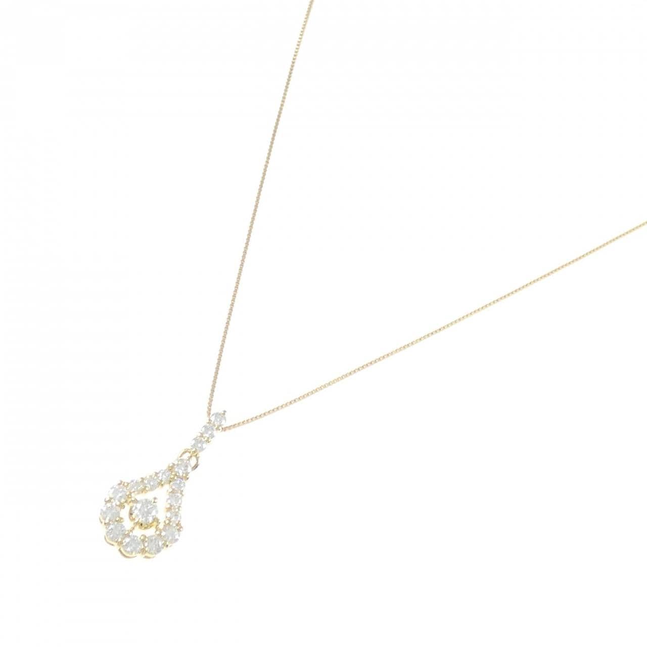 K18YG ダイヤモンド ネックレス 0.55CT