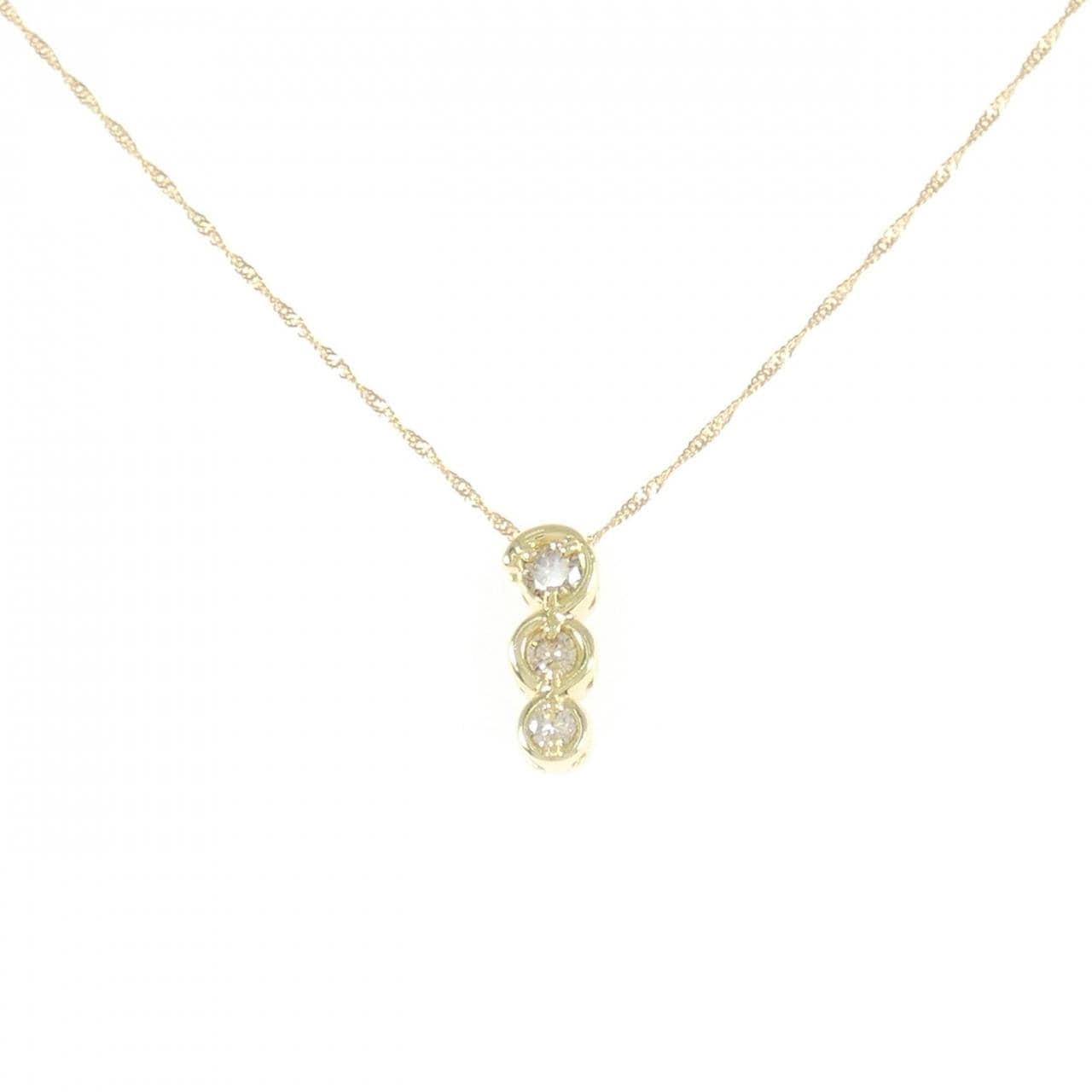 K18YG ダイヤモンド ネックレス 0.2CT
