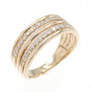 K18PG ダイヤモンド リング 0.30CT