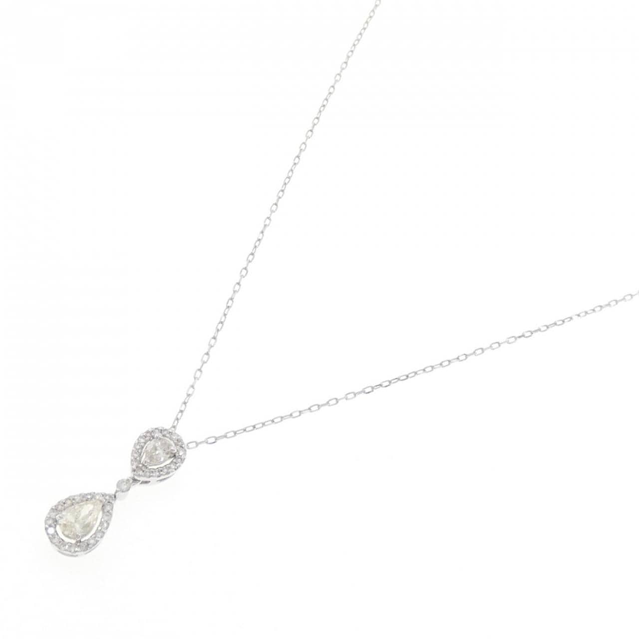 K18WG ダイヤモンド ネックレス 0.306CT