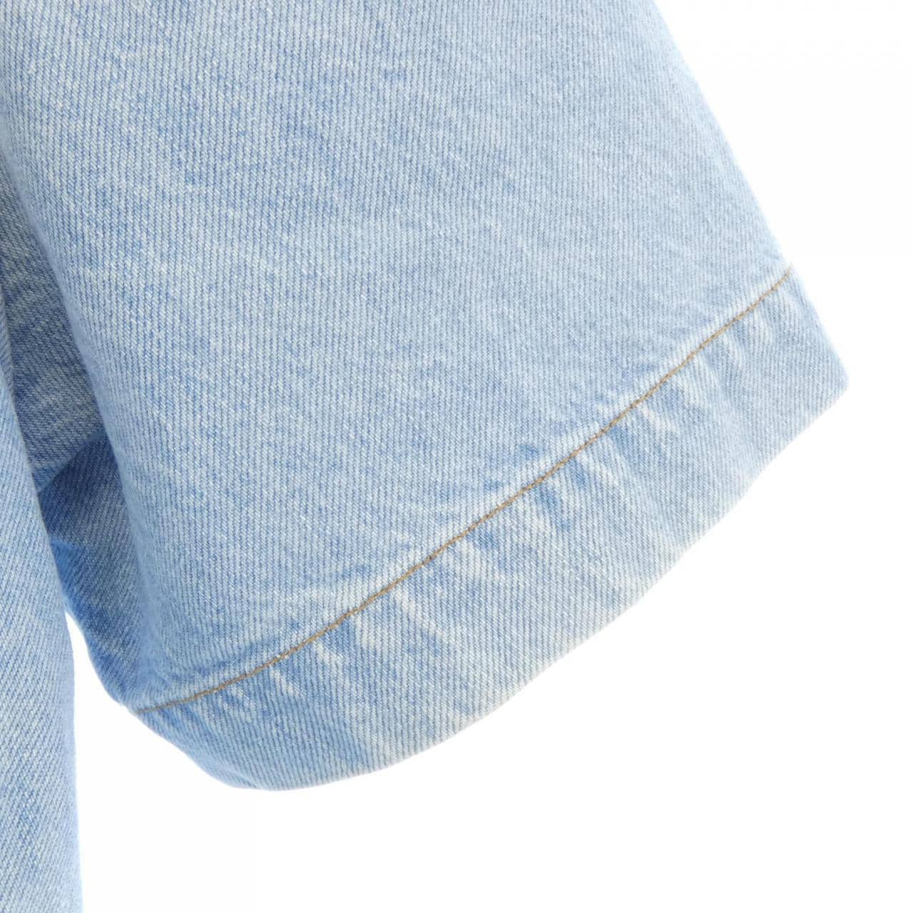 ルイヴィトン LOUIS VUITTON デニムショートスリーブシャツ HLS50WEU6 S／Sシャツ