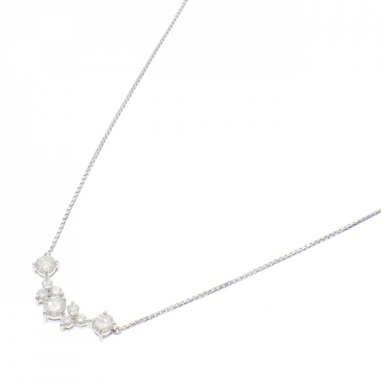 PT900/PT850 ダイヤモンド ネックレス 1.04CT