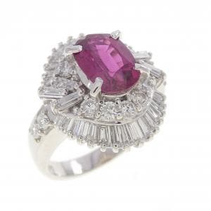 PT900 ルビー リング 2.20CT