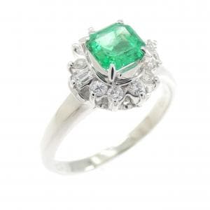 PT900 エメラルド リング 0.53CT