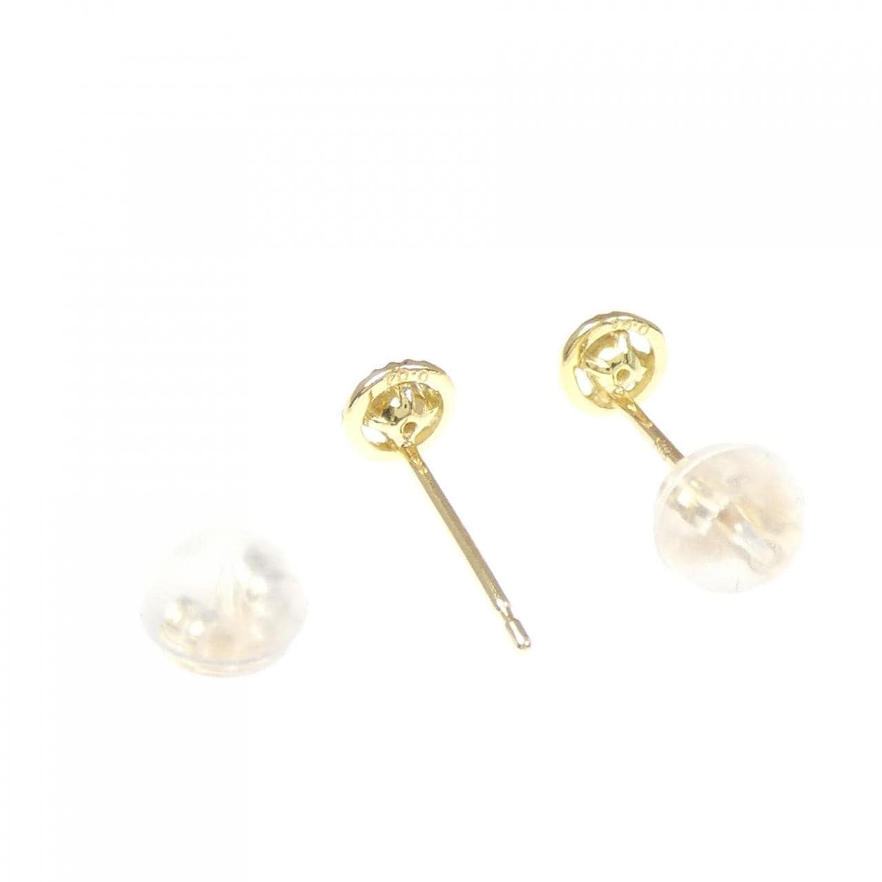 K18YG钻石耳环 0.08CT