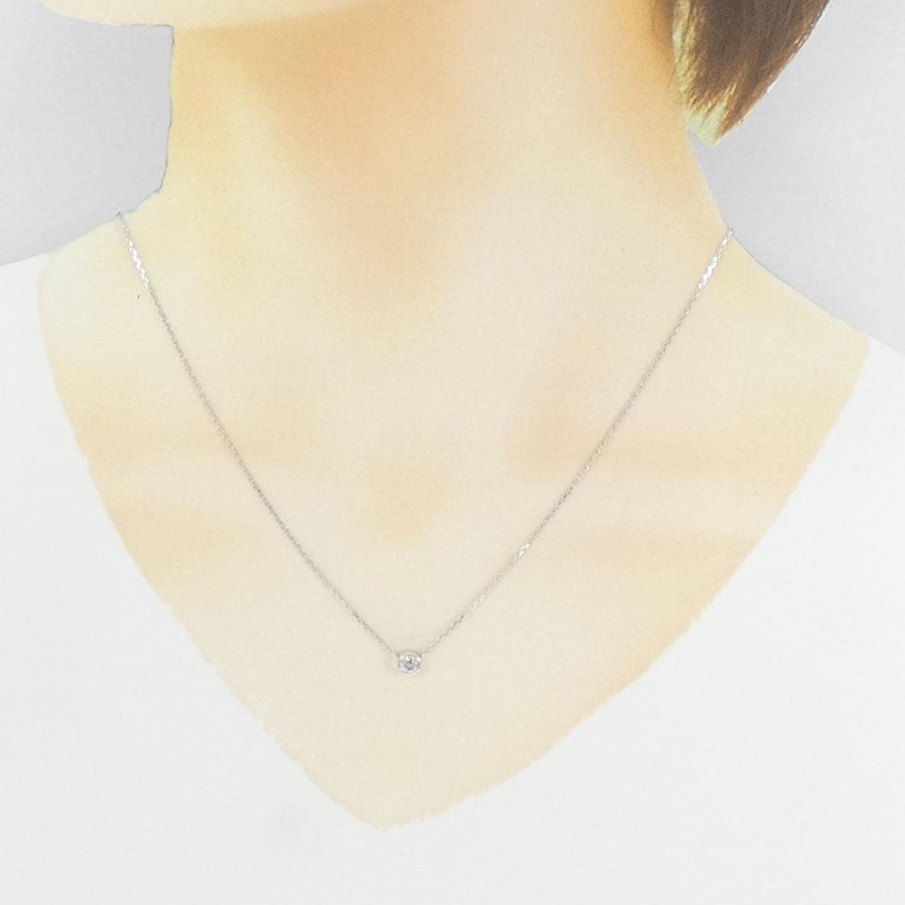 PT850 ダイヤモンド ネックレス 0.23CT