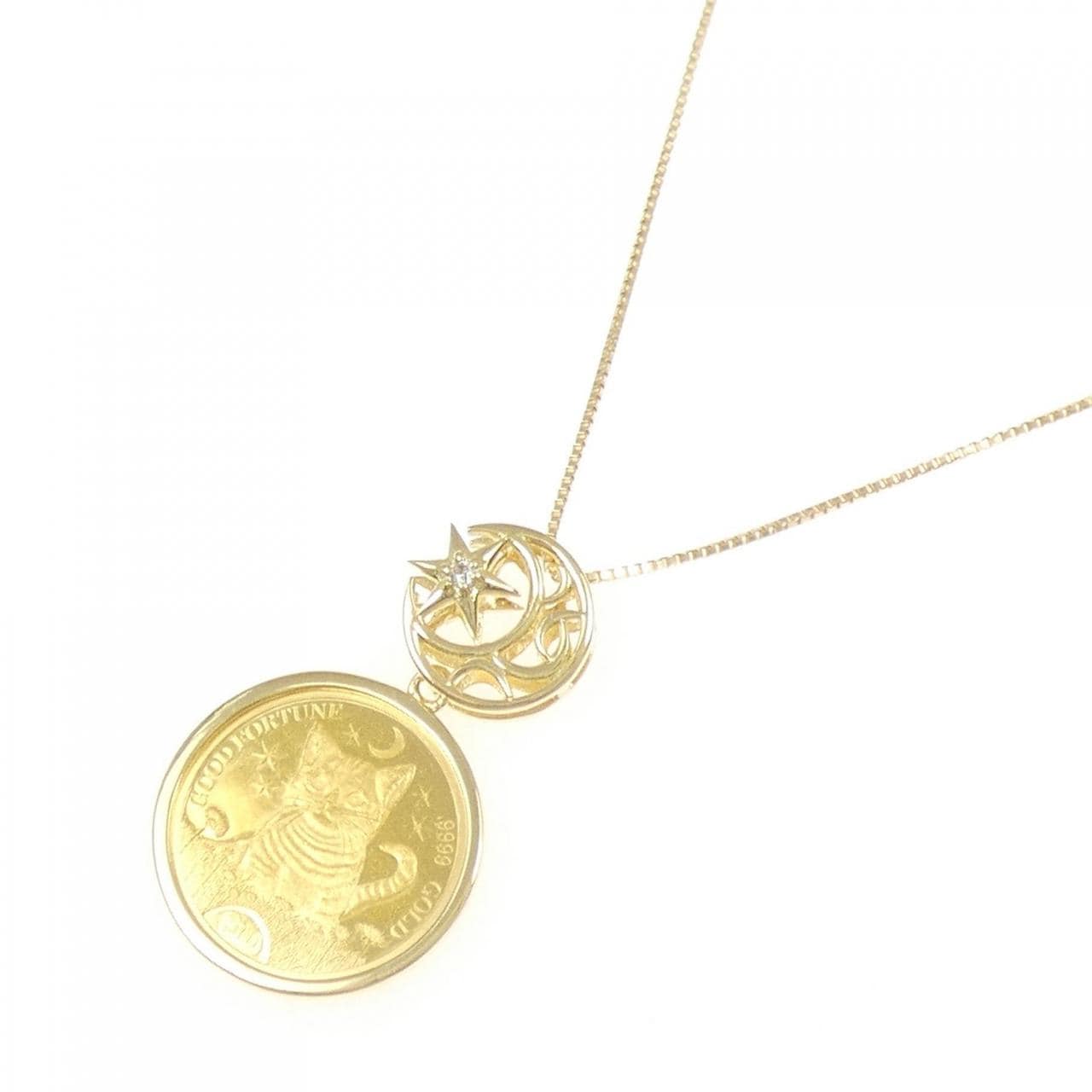 K18(枠） ダイヤモンド ネックレス 0.01CT