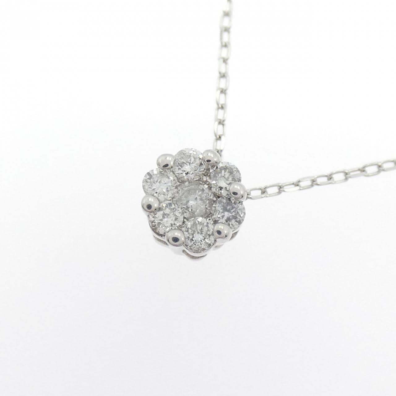 K10WG ダイヤモンド ネックレス 0.20CT