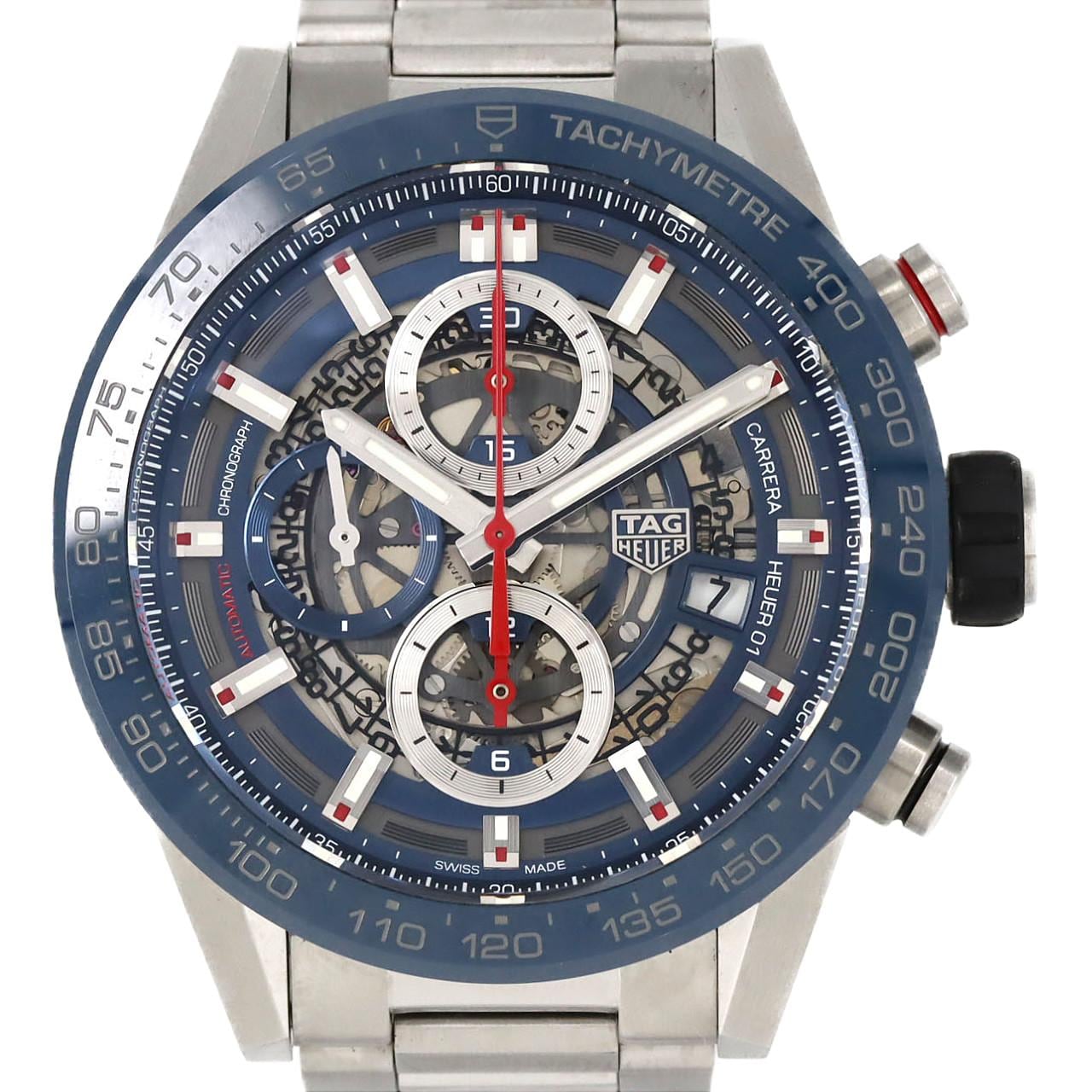 【ノーメンテナンス還元価格】タグ･ホイヤー カレラ･キャリバーホイヤー01クロノグラフ CAR201T.BA0766 SS 自動巻