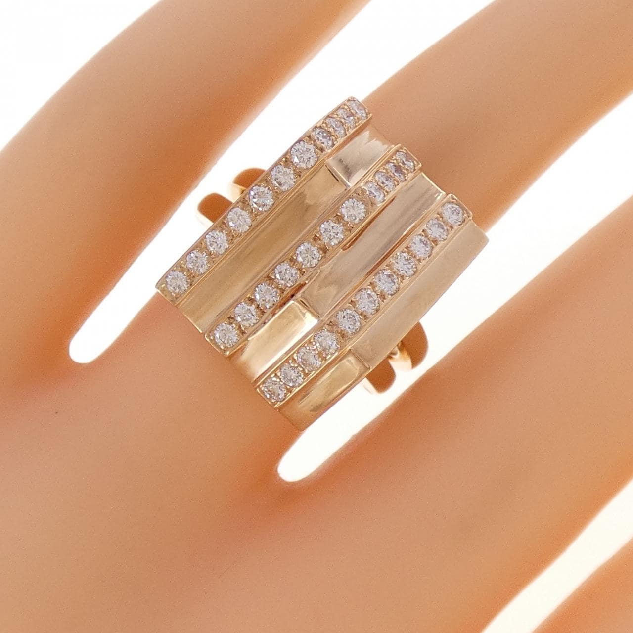 18KPG ダイヤモンド リング 0.73CT