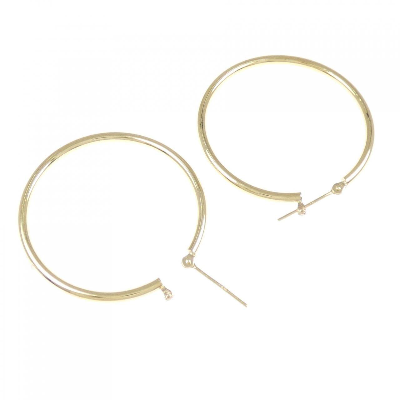 K18YG hoop earrings