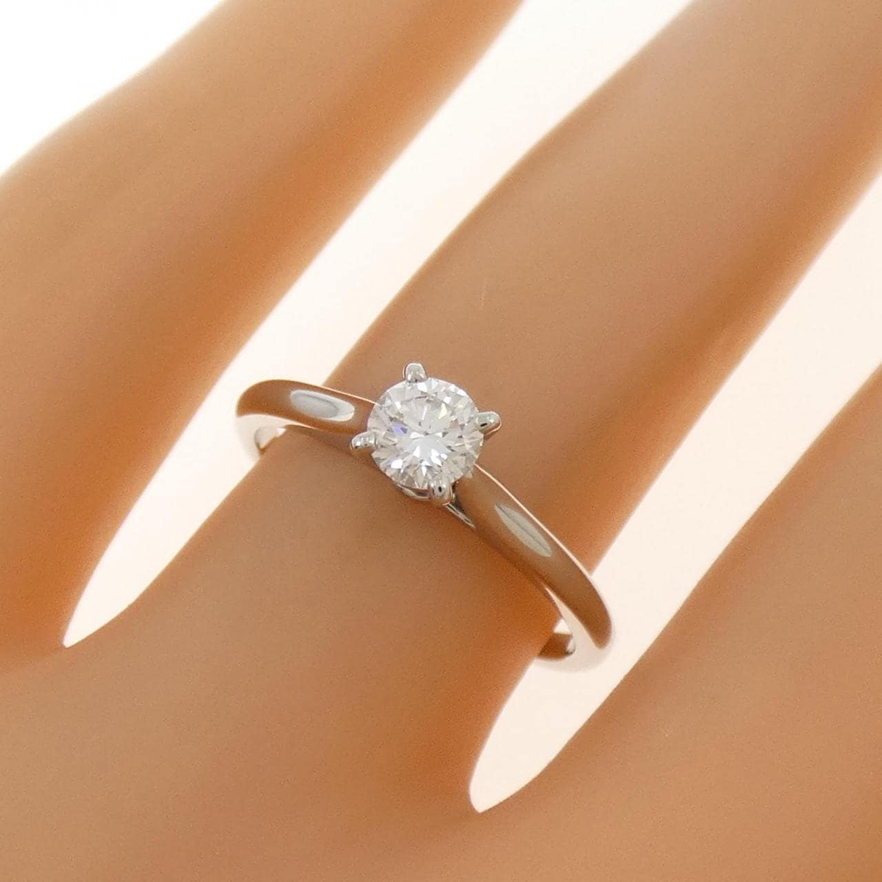 カルティエ 1895 ソリテール リング 0.30CT F VS1 VG