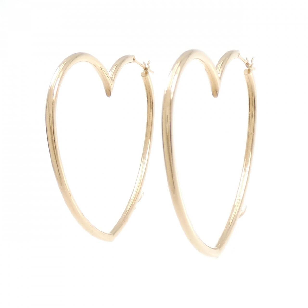 [BRAND NEW] K18PG heart earrings