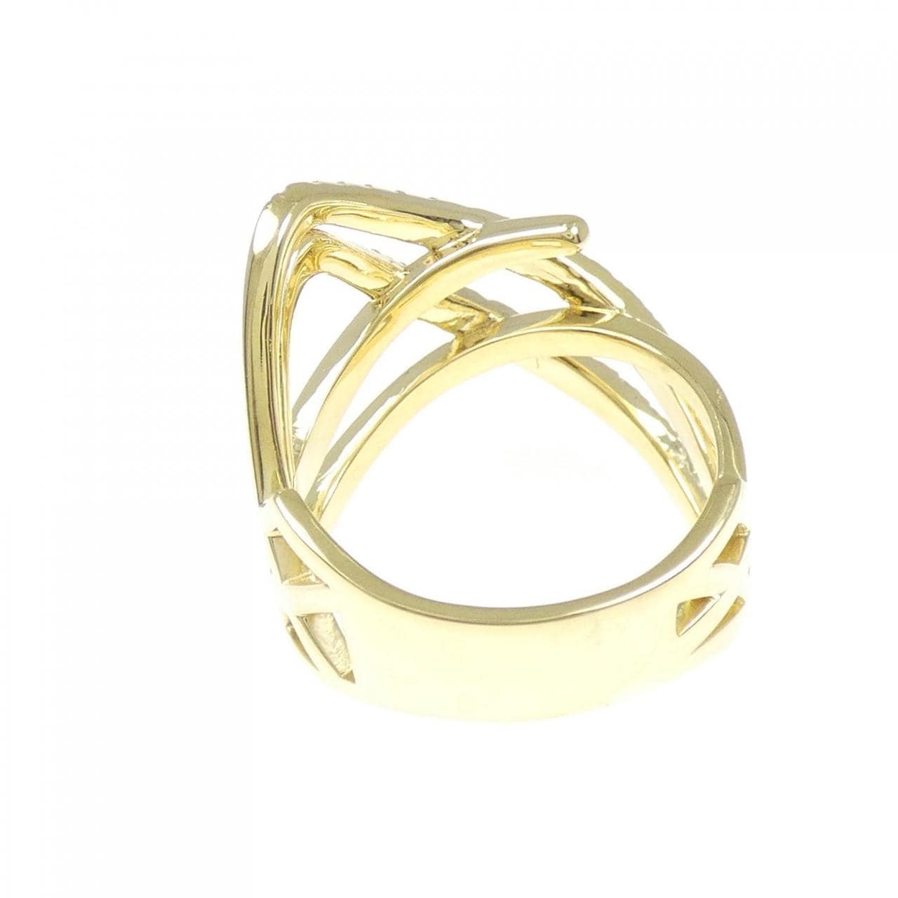 K18YG ダイヤモンド リング 0.83CT