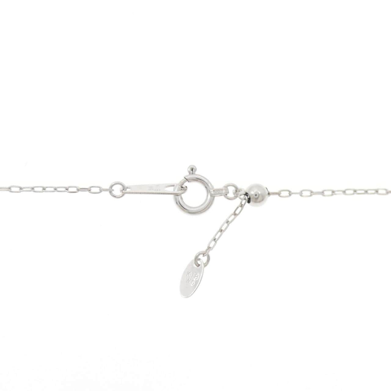 K18WG ハート ダイヤモンド ネックレス 0.72CT