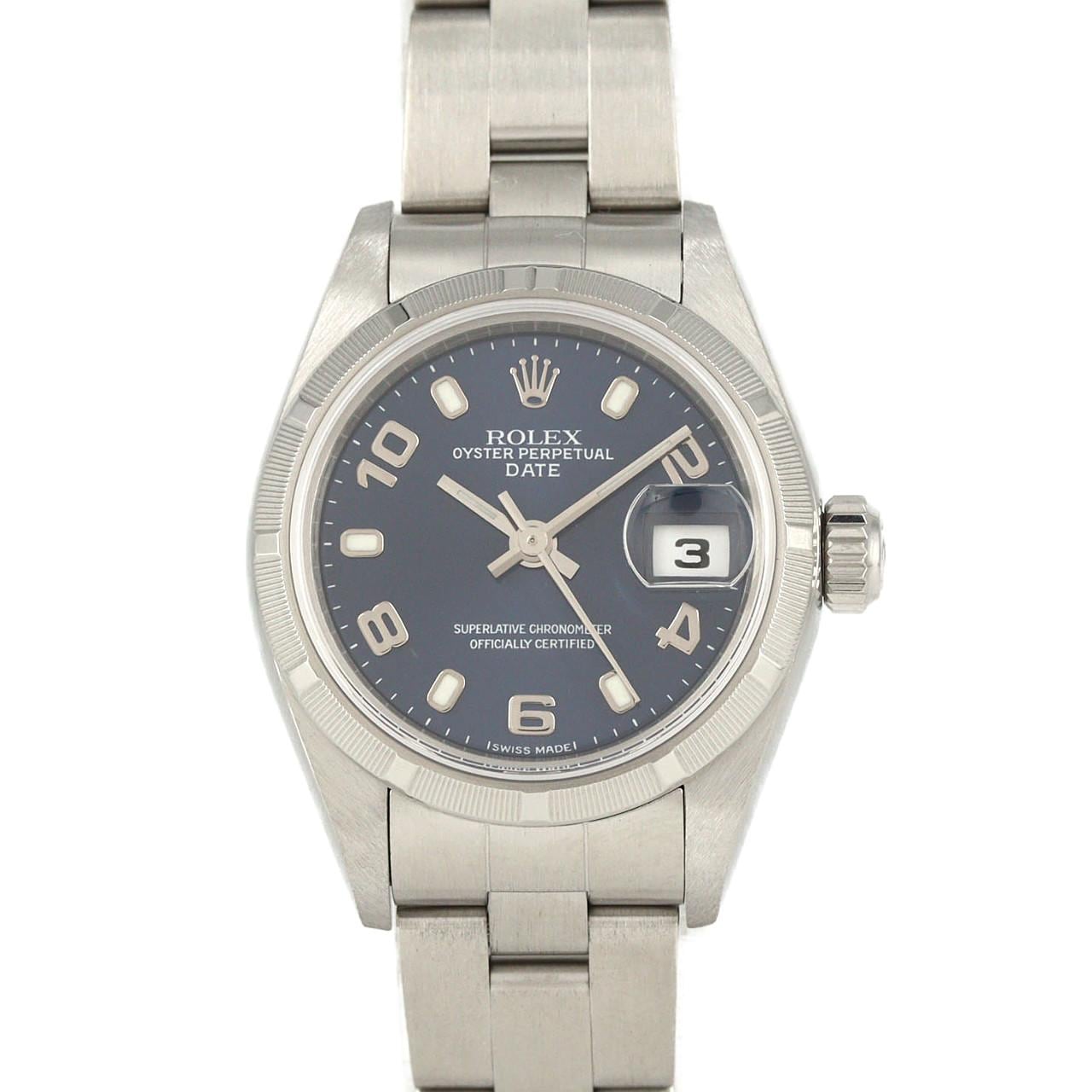 ロレックス オイスターパーペチュアルデイト 79190 SS 自動巻 P番