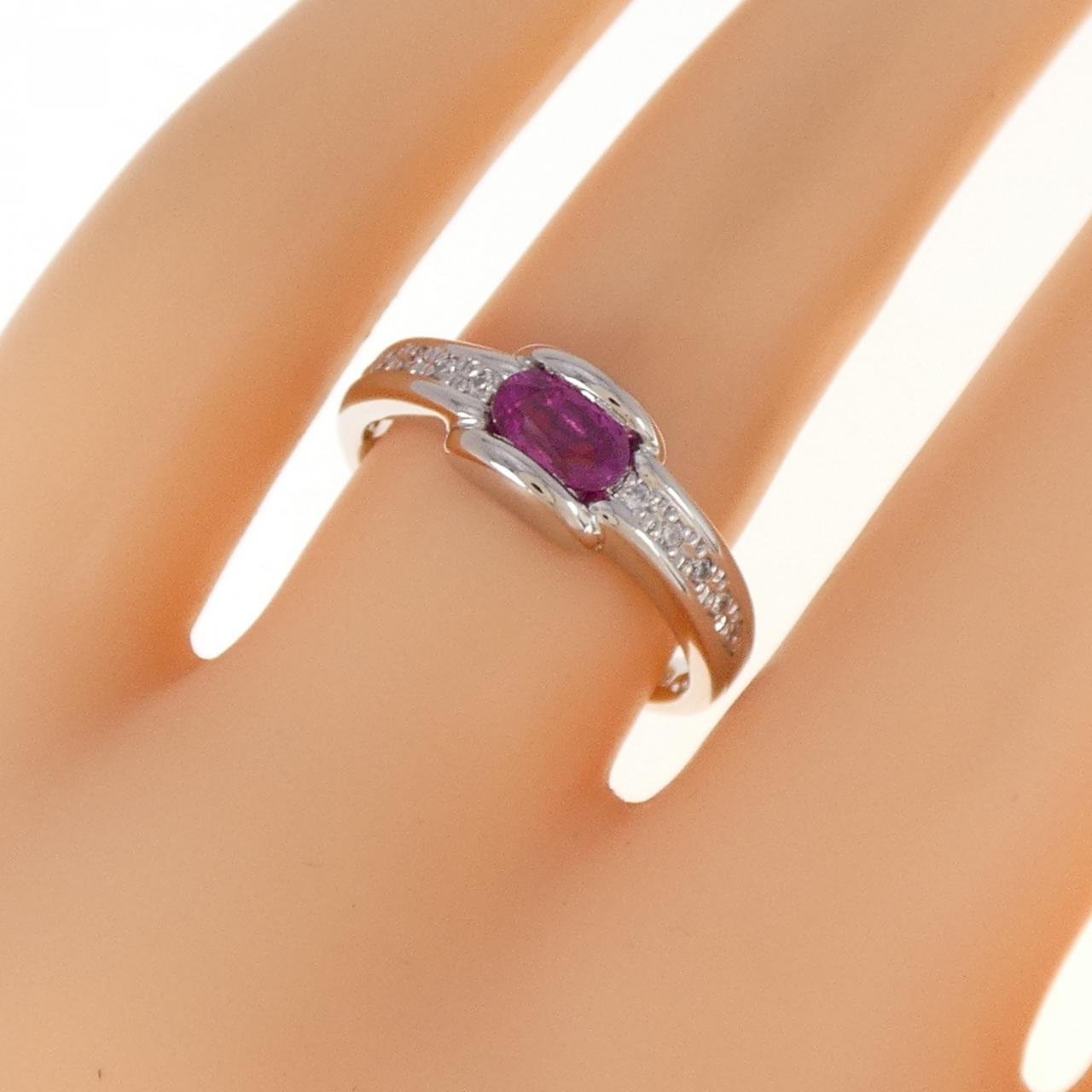 PT850 ルビー リング 0.60CT