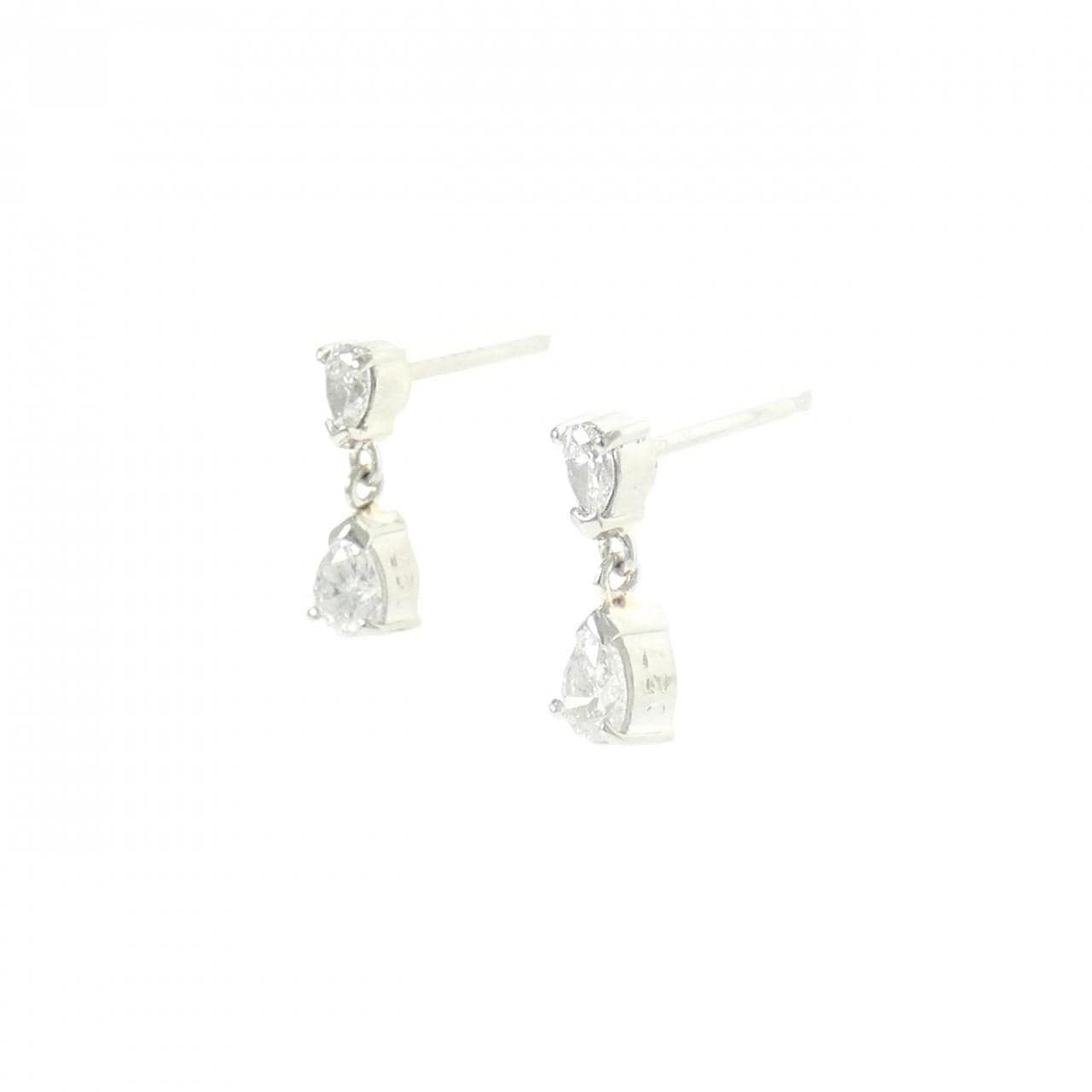 PT900 ダイヤモンド ピアス 0.54CT