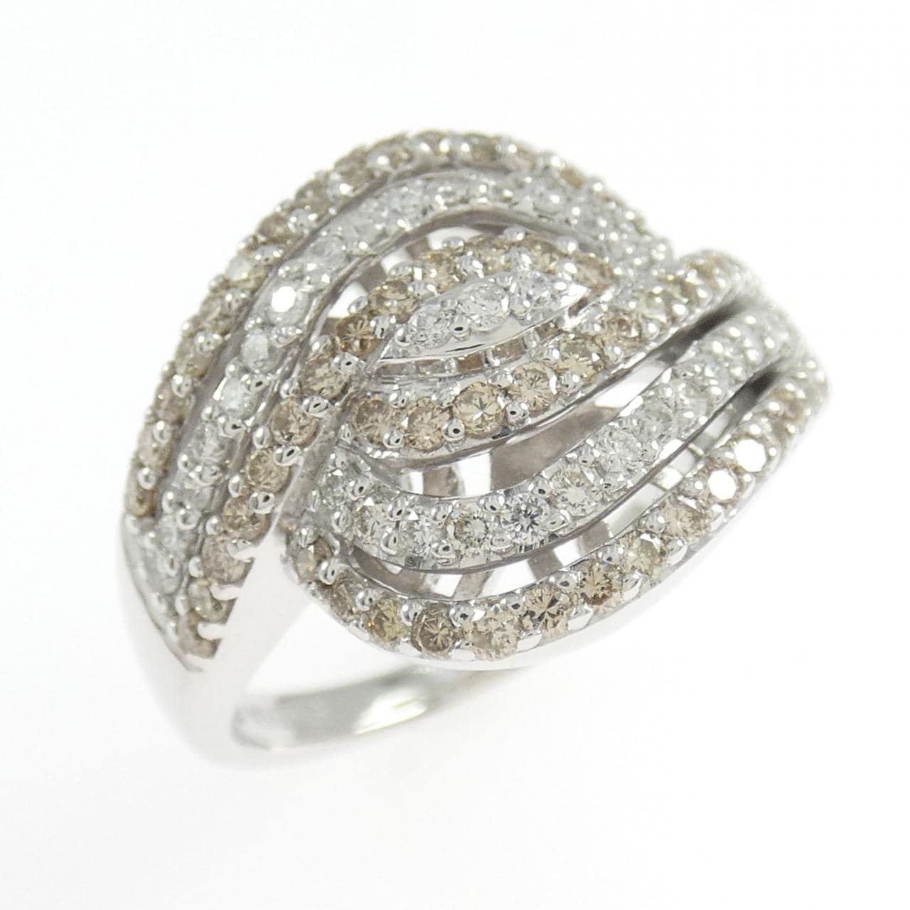 K18WG ダイヤモンド リング 0.47CT