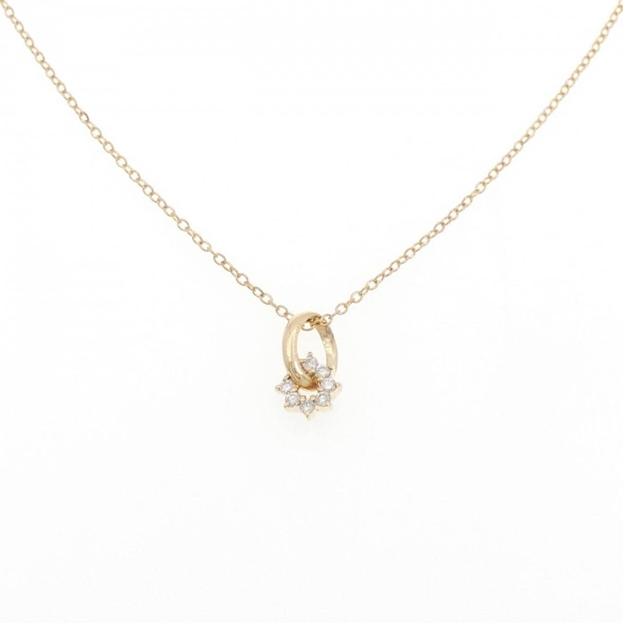 K18YG ダイヤモンド ネックレス 0.10CT