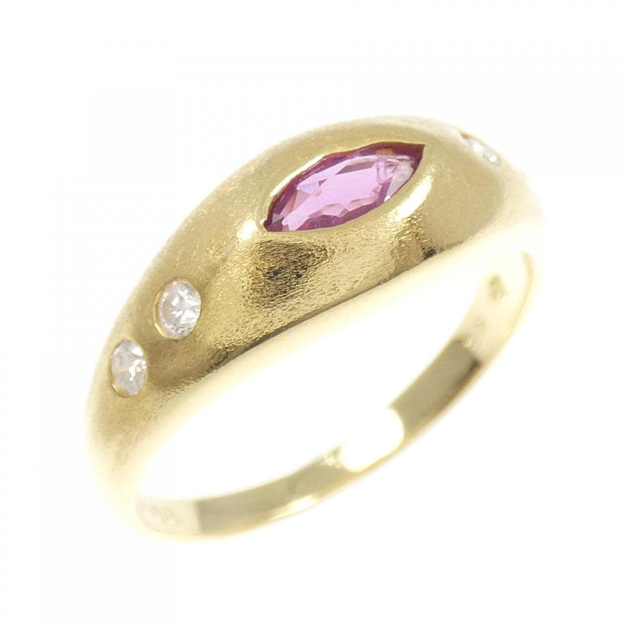 K18YG ルビー リング 0.27CT